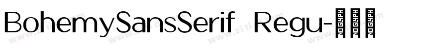 BohemySansSerif Regu字体转换